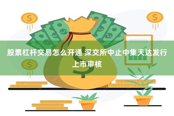 股票杠杆交易怎么开通 深交所中止中集天达发行上市审核