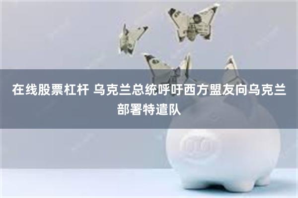 在线股票杠杆 乌克兰总统呼吁西方盟友向乌克兰部署特遣队