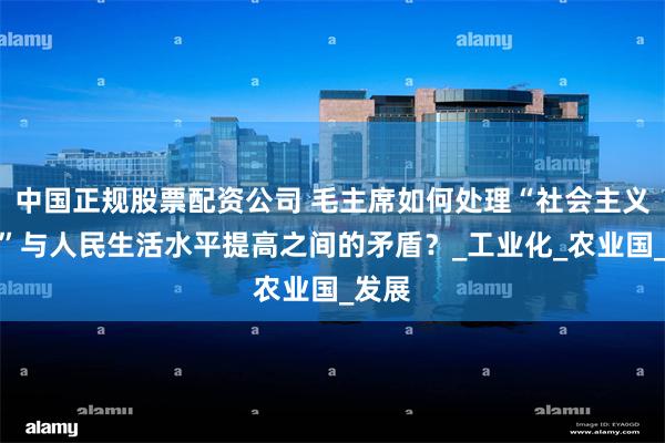 中国正规股票配资公司 毛主席如何处理“社会主义积累”与人民生活水平提高之间的矛盾？_工业化_农业国_发展