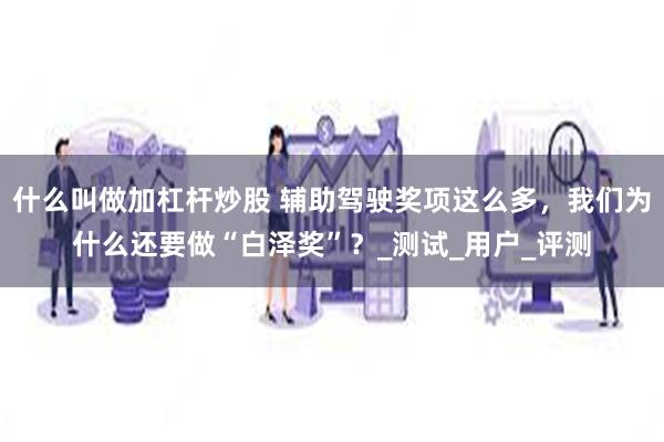 什么叫做加杠杆炒股 辅助驾驶奖项这么多，我们为什么还要做“白泽奖”？_测试_用户_评测