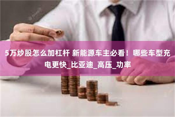 5万炒股怎么加杠杆 新能源车主必看！哪些车型充电更快_比亚迪_高压_功率