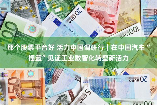 那个股票平台好 活力中国调研行｜在中国汽车“摇篮”见证工业数智化转型新活力