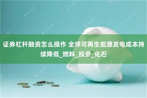 证券杠杆融资怎么操作 全球可再生能源发电成本持续降低_燃料_投资_化石